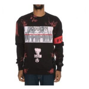 Krome Anarchy Crew Men's Pullover Goth Sweater Size L